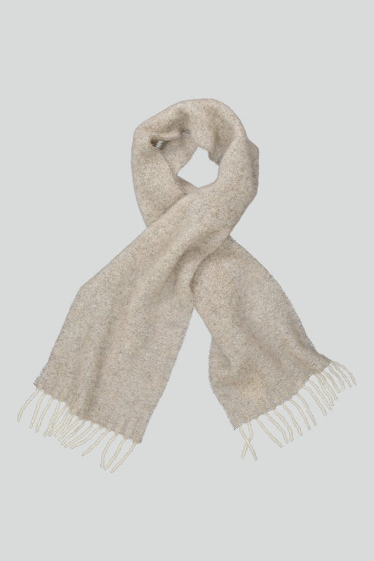 NN.07 Scarf Two sjaal in Ecru Multi, geknoopt overzicht