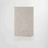 NN.07 Scarf Two sjaal in Ecru Multi, gevouwen vooraanzicht