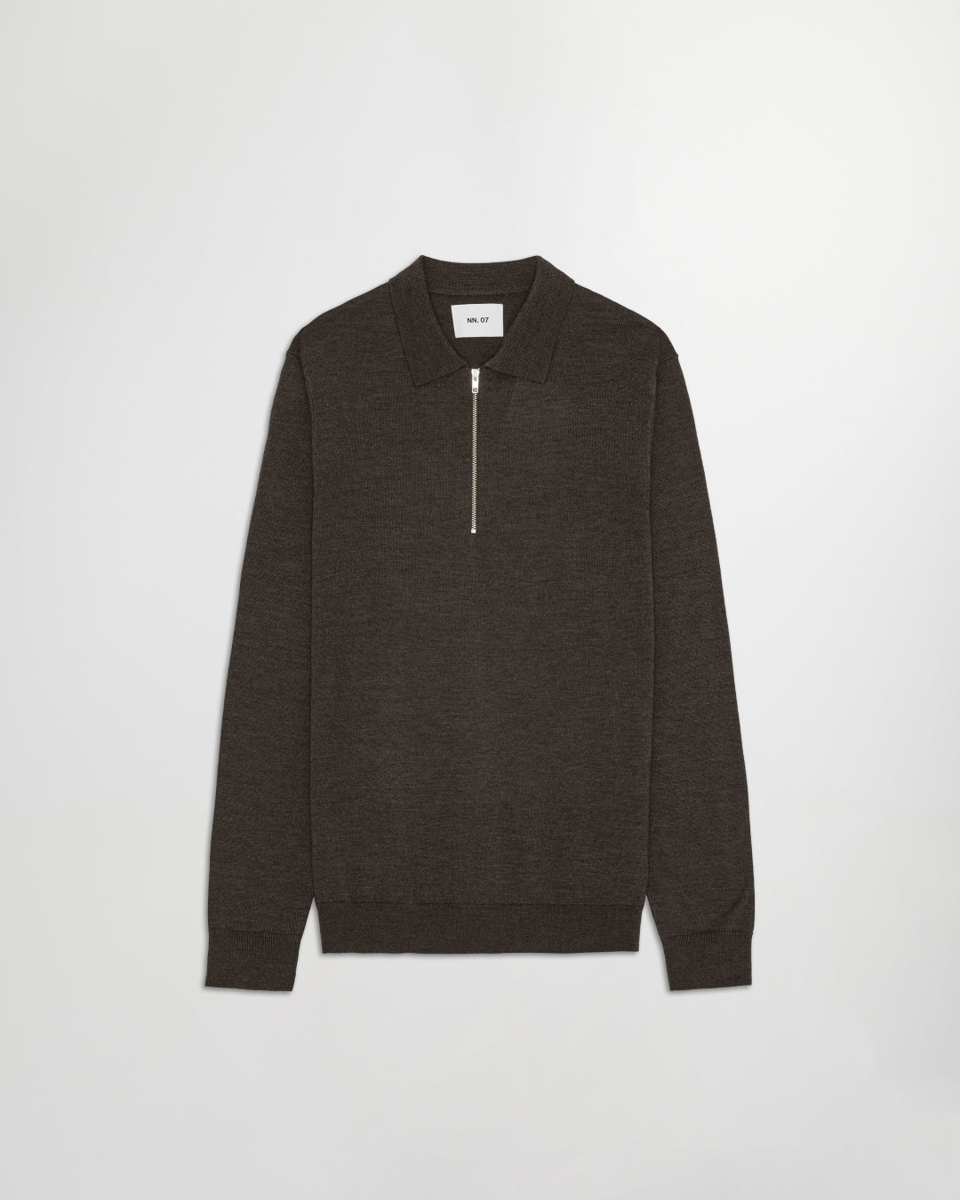 NN.07 Demitasse Sergio Wool Blend Zip Pullover – vooraanzicht