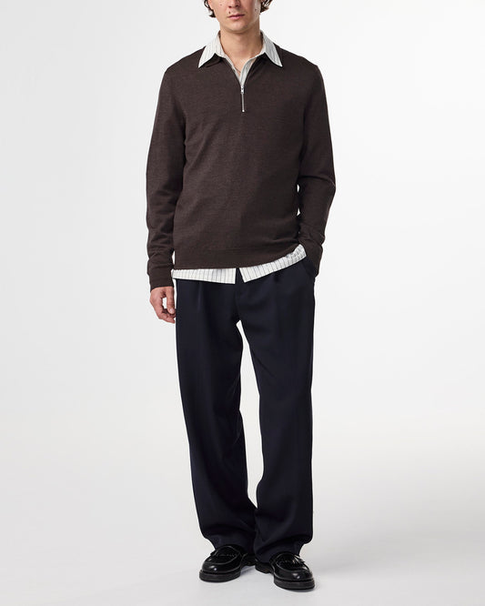 NN.07 Demitasse Sergio Wool Blend Zip Pullover – productbeeld 4