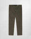 NN.07 Theo gemeleerde broek in Dark Army, productfoto vooraanzicht