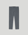 NN.07 Theo blauw gemeleerde broek, productfoto vooraanzicht