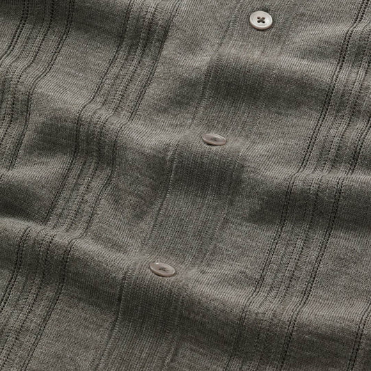 NN.07 Thor Wool Blend Polo Cardigan Evergreen – productbeeld 2