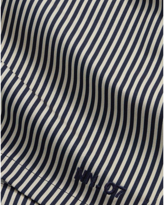 NN.07 Holiday Shorts Drawstring Navy Stripe