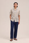 NN.07 Aden 1454 Trousers Linen Regular Fit Navy