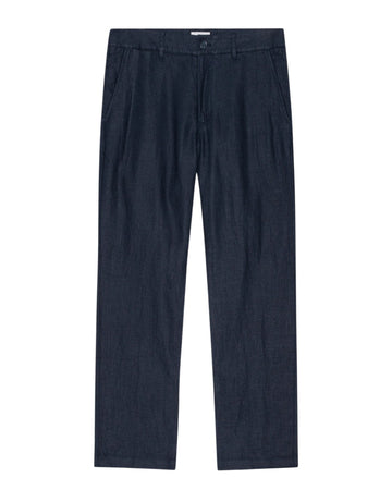 NN.07 Aden 1454 Trousers Linen Regular Fit Navy