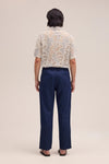 NN.07 Aden 1454 Trousers Linen Regular Fit Navy