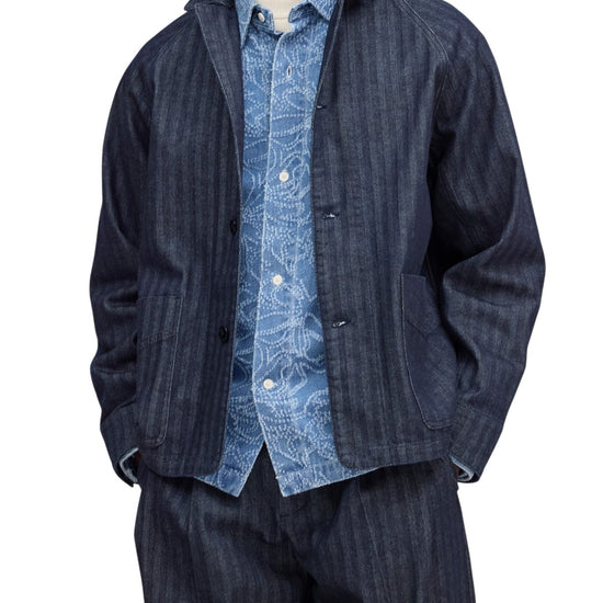 NN.07 Aiko 10093 Denim Blazer Dark Denim – productbeeld 4 van 6
