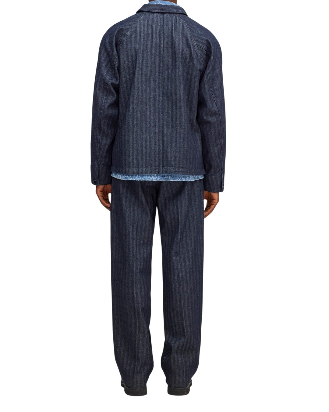 NN.07 Aiko 10093 Denim Blazer Dark Denim – productbeeld 5 van 6