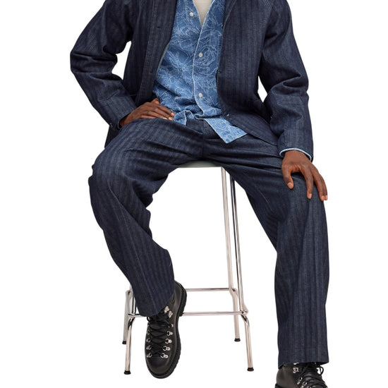 NN.07 Aiko 10093 Denim Blazer Dark Denim – productbeeld 6 van 6