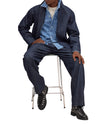 NN.07 Aiko 10093 Denim Blazer Dark Denim – productbeeld 6 van 6