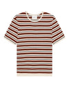 NN.07 Bari 6686 T-shirt knitted cotton ivory multi