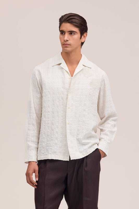 NN.07 Ben 50041 Shirt Lyocell Relaxed Fit Ivory