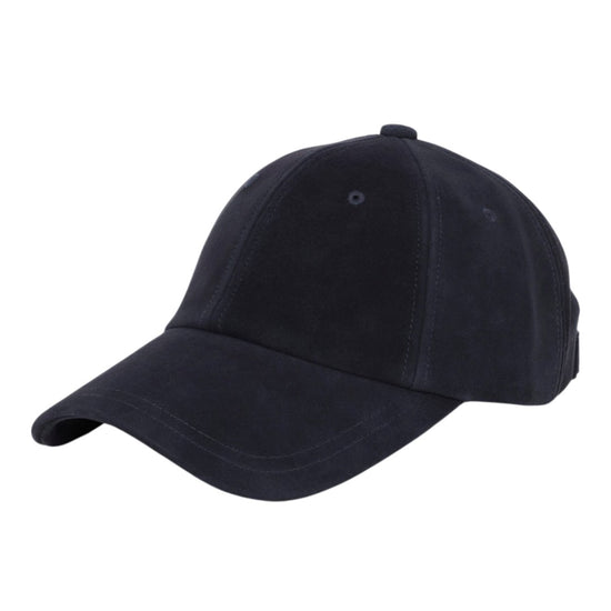 NN.07 Leather Dad Cap Deep Navy – productbeeld 1 van 3