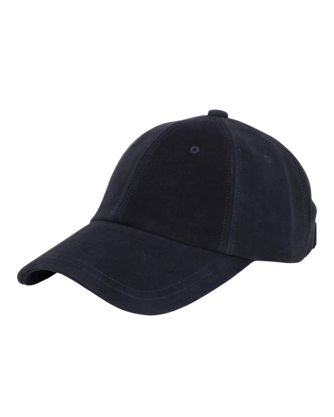 NN.07 Leather Dad Cap Deep Navy – productbeeld 1 van 3