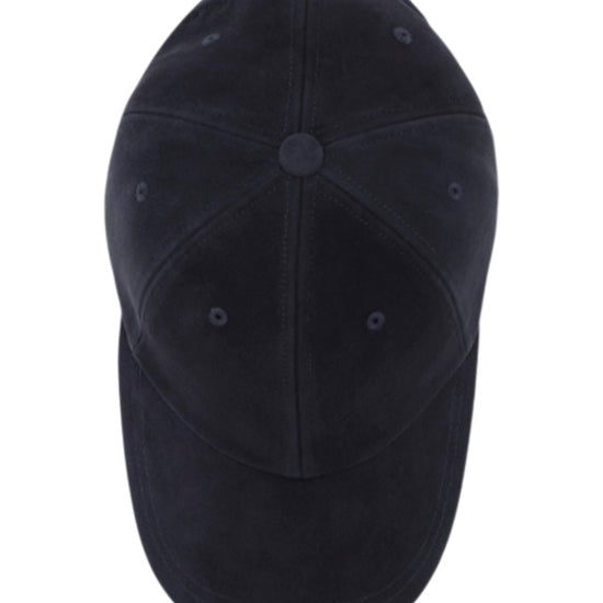 NN.07 Leather Dad Cap Deep Navy – productbeeld 2 van 3