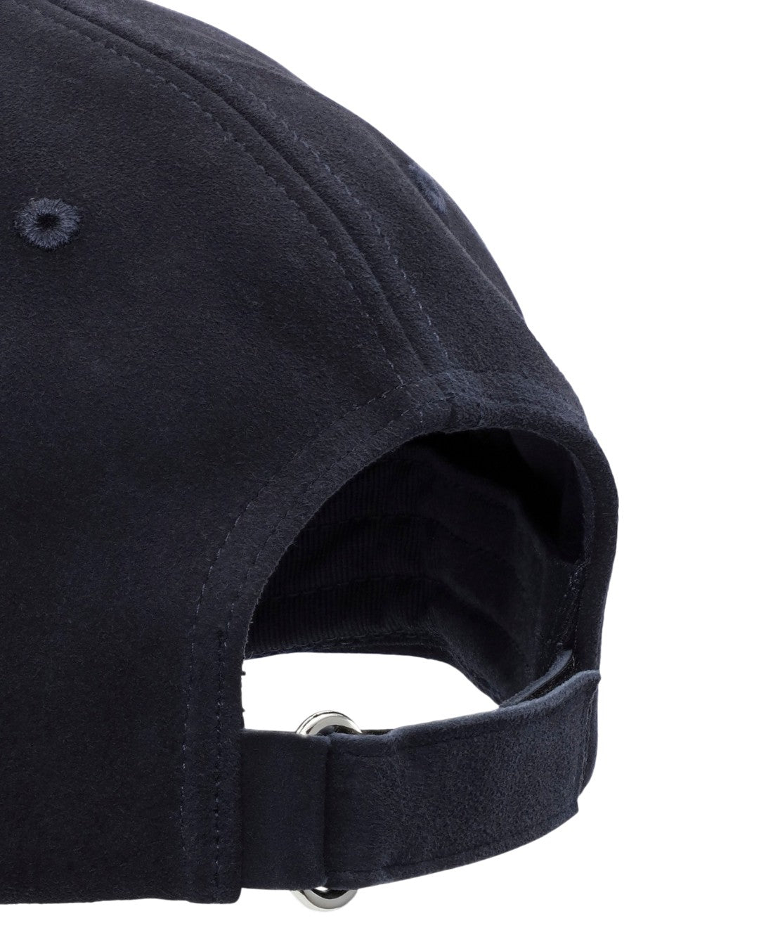 NN.07 Leather Dad Cap Deep Navy – productbeeld 3 van 3