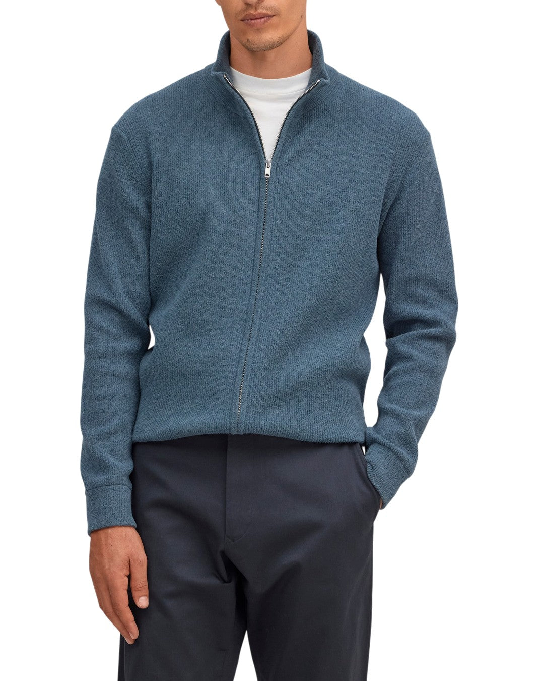 NN.07 Danny Full Zip 6429 Vest Harbor Night – productbeeld 4 van 6