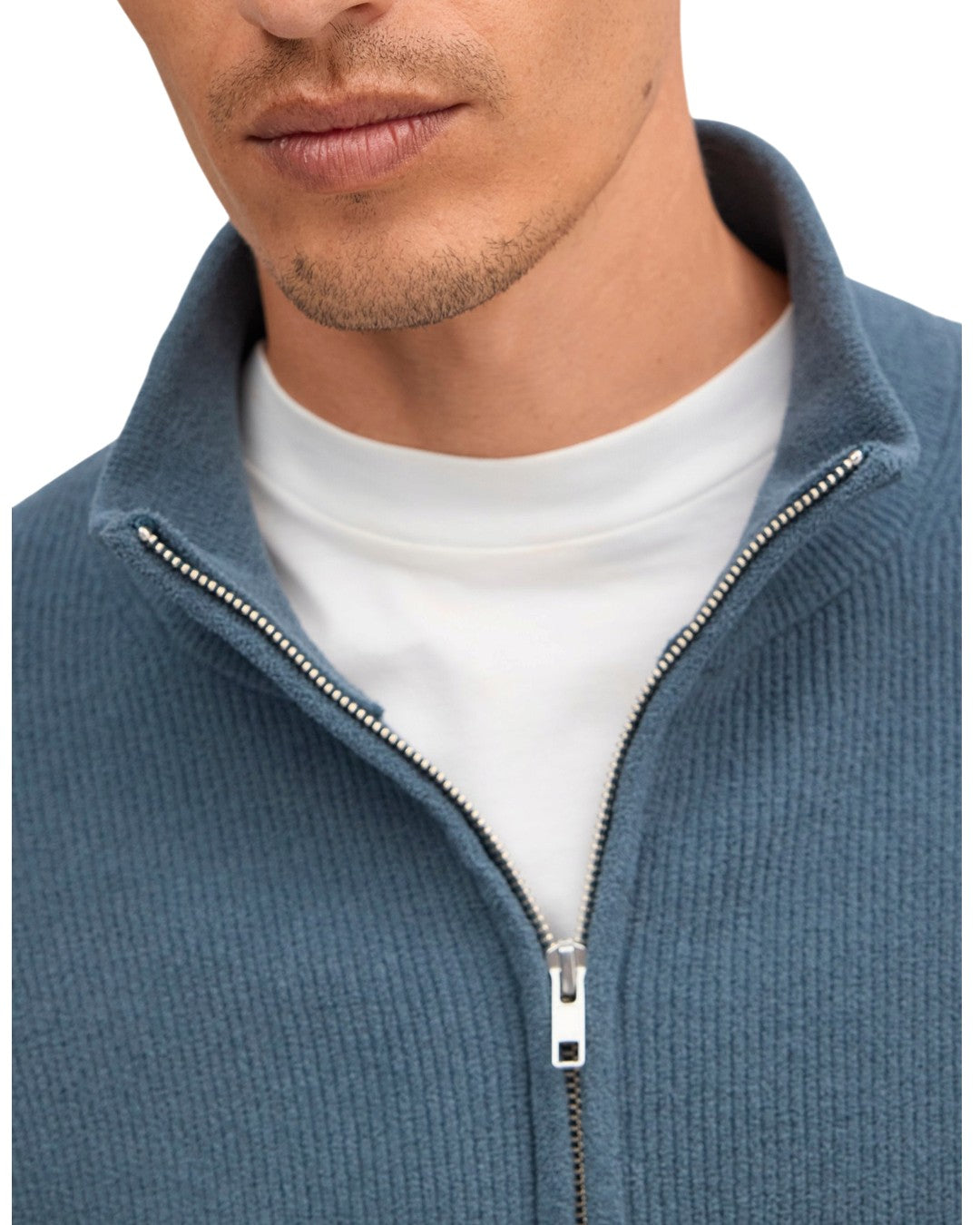 NN.07 Danny Full Zip 6429 Vest Harbor Night – productbeeld 6 van 6