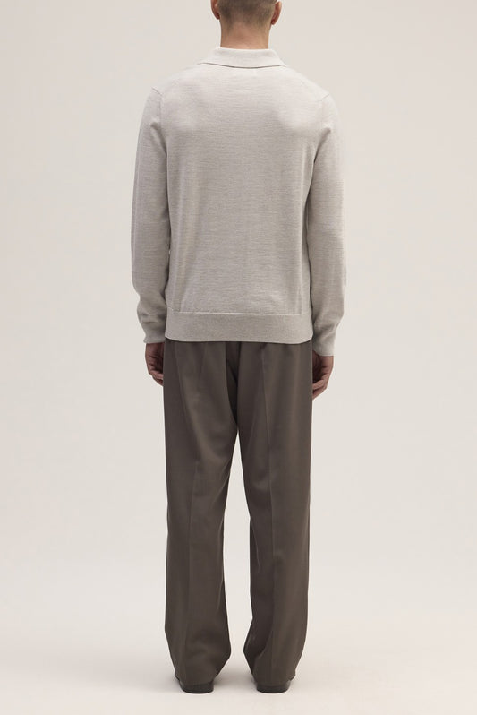 NN.07 Emerson 6605 Merino Wool Polo White Pepper – productfoto 4 – Checkpoint Mol