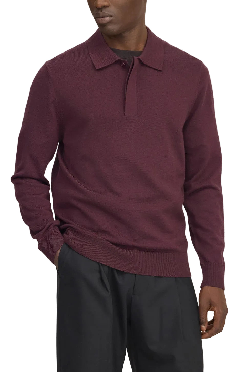 NN.07 Emerson 6605 Merino Wool Polo Winetasting – productfoto 2 – Checkpoint Mol