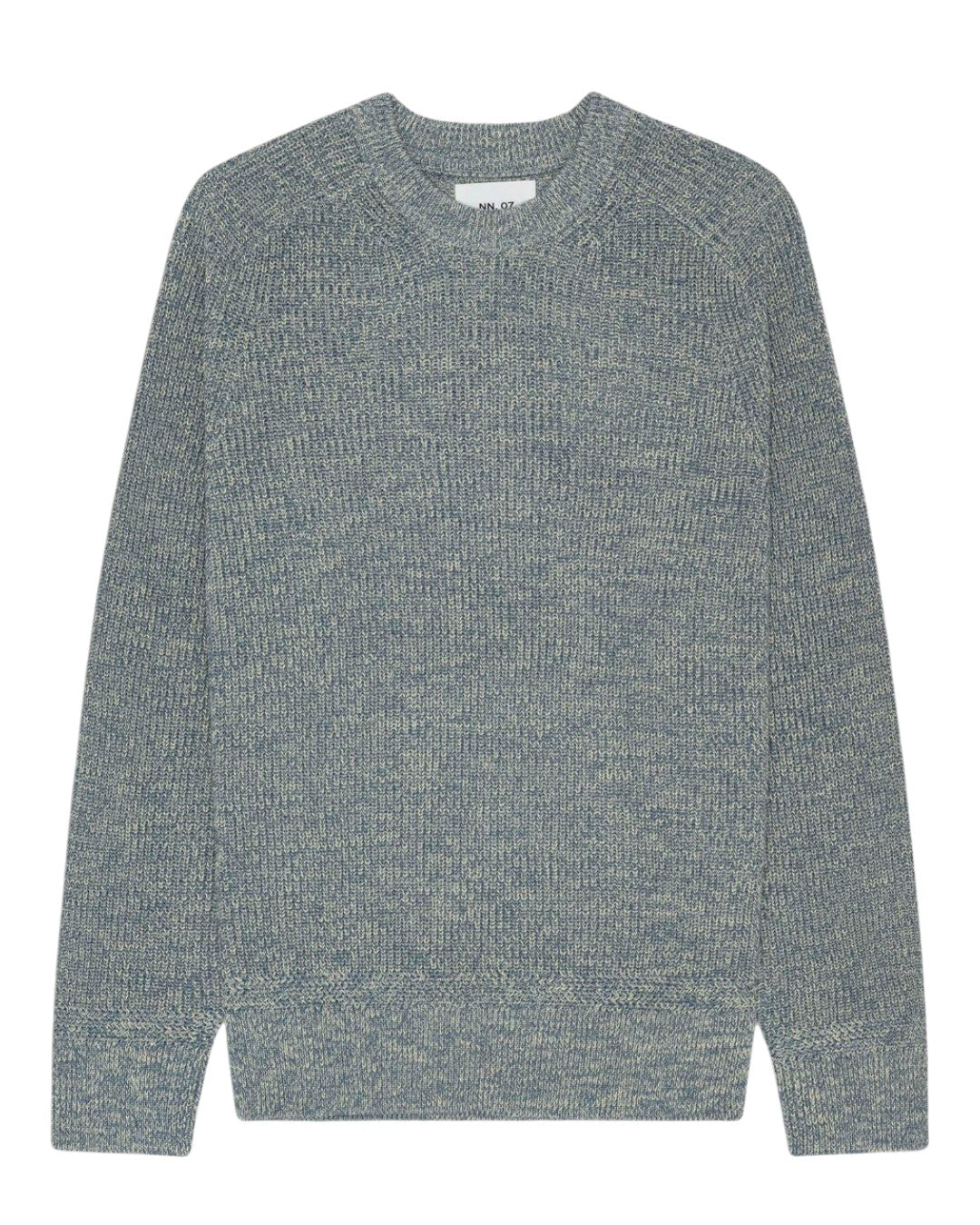 NN.07 Evan 6470 Cotton Crewneck Concrete Sky – productbeeld 1 van 5