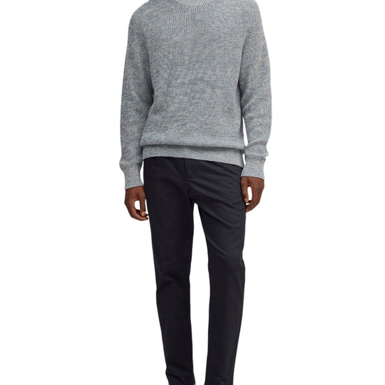 NN.07 Evan 6470 Cotton Crewneck Concrete Sky – productbeeld 3 van 5