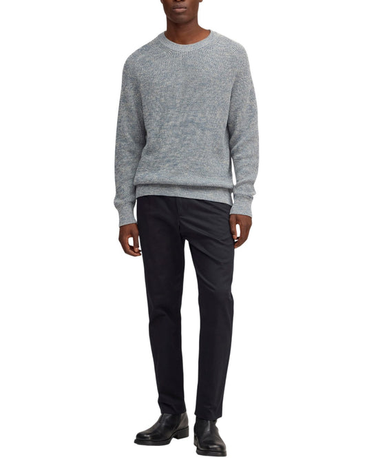 NN.07 Evan 6470 Cotton Crewneck Concrete Sky – productbeeld 3 van 5