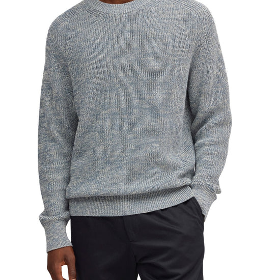 NN.07 Evan 6470 Cotton Crewneck Concrete Sky – productbeeld 4 van 5