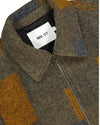 Detail van de geruite Italiaanse wolmix van NN.07 Gael 8267