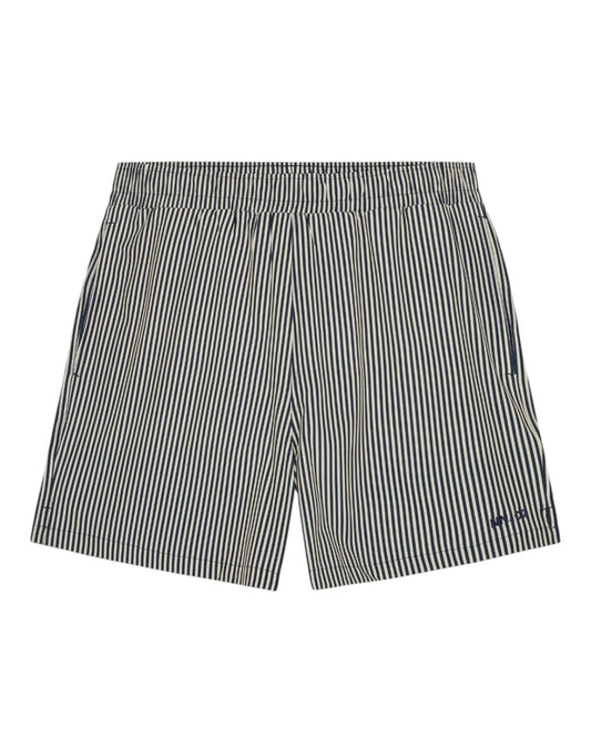 NN.07 Holiday Shorts Drawstring Navy Stripe