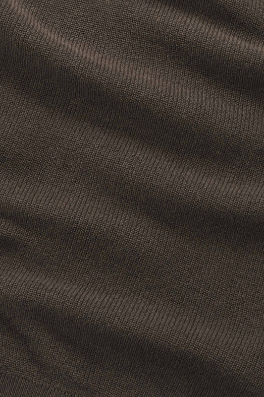 NN.07 Hope Rib 60060 Cotton Cashmere Polo Brown Melange – productfoto 5 – Checkpoint Mol