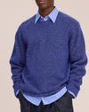 NN.07 Jim Blue Ignition relaxed fit wollen pullover voorzijde