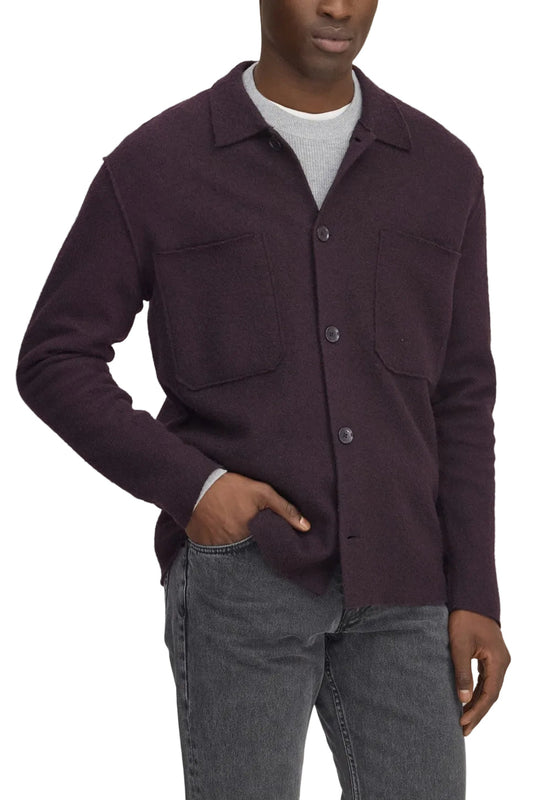NN.07 Jonas 6398 merino wool overshirt Winetasting - voorkant - Checkpoint Mol