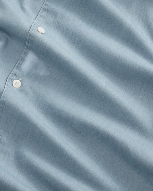 NN.07 Julio 5765 Shirt Cotton Twill Open Collar Indigo