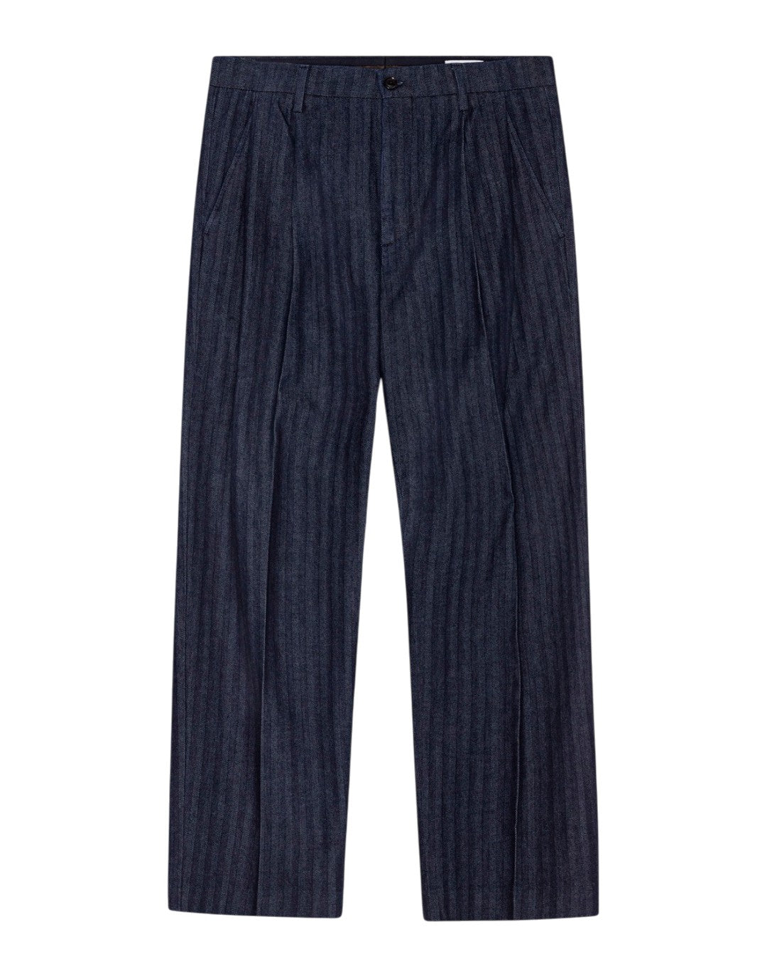 NN.07 Justin 10093 jeans in Dark Denim met visgraatstructuur – productbeeld 1