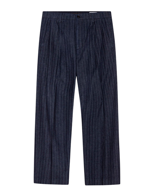 NN.07 Justin 10093 jeans in Dark Denim met visgraatstructuur – productbeeld 1