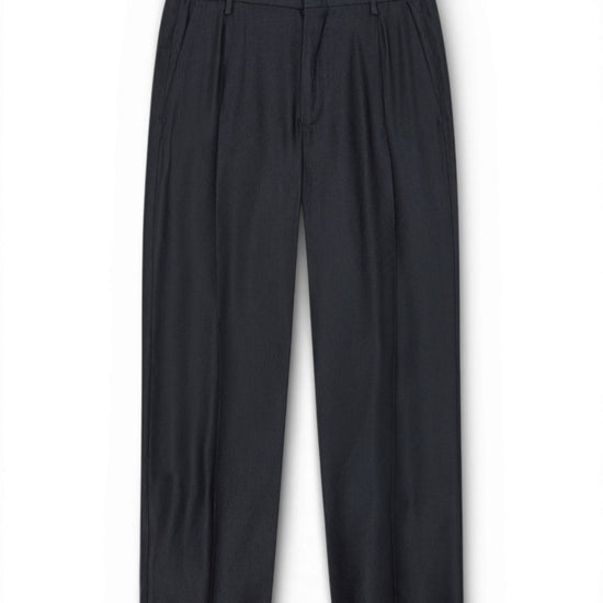 Deep Navy Kay Linen Blend Relaxed Fit Trousers
