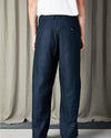 Deep Navy Kay Linen Blend Relaxed Fit Trousers