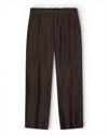 Deep Truffle Kay Linen Blend Relaxed Fit Trousers