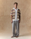 NN.07 Lars 60019 Polo Cardigan Cotton Ivory