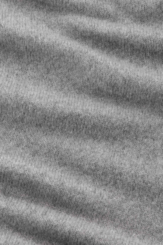 NN.07 Lee 6598 Merino Wool Polo Cardigan Grey Melange – productfoto 5 – Checkpoint Mol