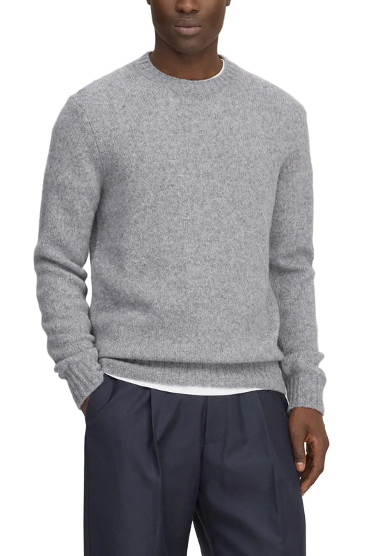 NN.07 Lee 6598 Grey Melange sweater - Checkpoint Mol