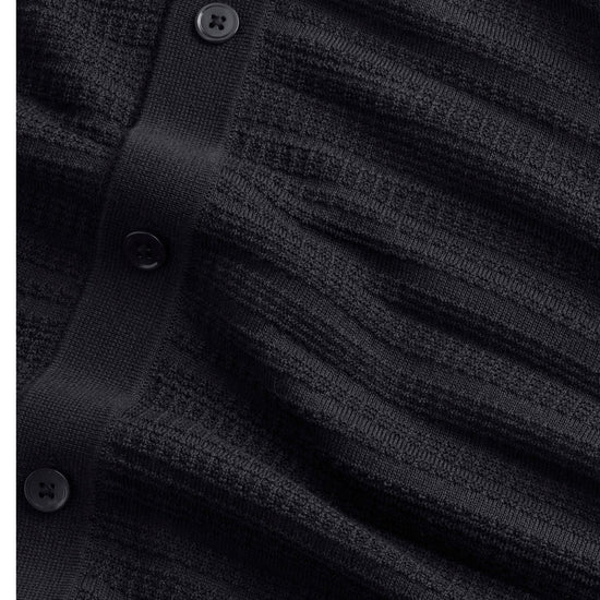 NN.07 Nate Wool Polo Cardigan Deep Navy – productbeeld 2 van 10