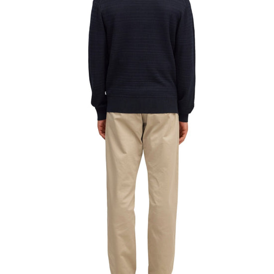 NN.07 Nate Wool Polo Cardigan Deep Navy – productbeeld 5 van 10