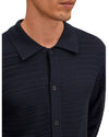 NN.07 Nate Wool Polo Cardigan Deep Navy – productbeeld 10 van 10