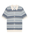 NN.07 Nolan 60019 polo cardigan cotton navy multi