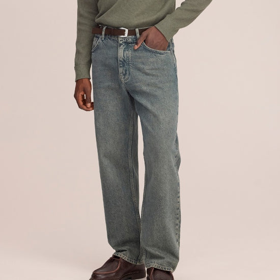 NN.07 Otis 10074 Mystical Blue jeans met groenblauwe wassing - productfoto 3