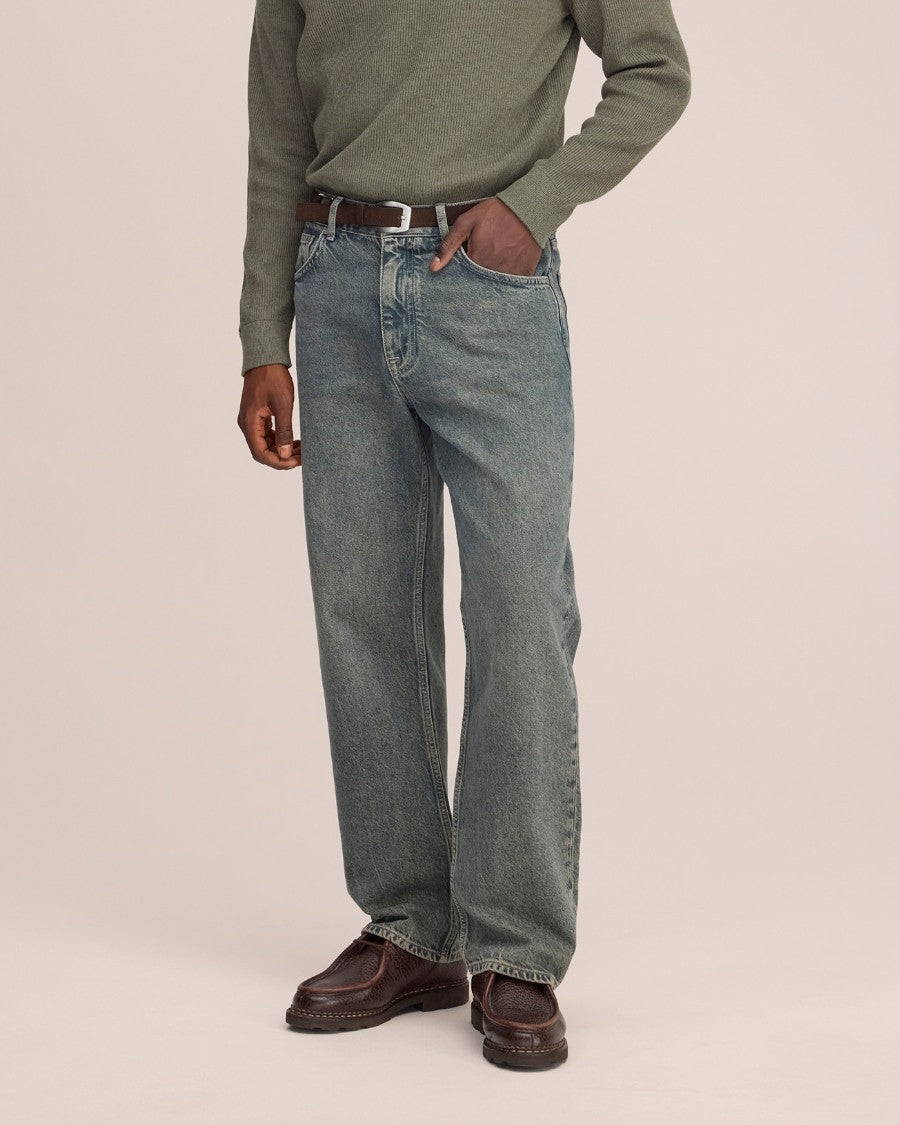 NN.07 Otis 10074 Mystical Blue jeans met groenblauwe wassing - productfoto 3