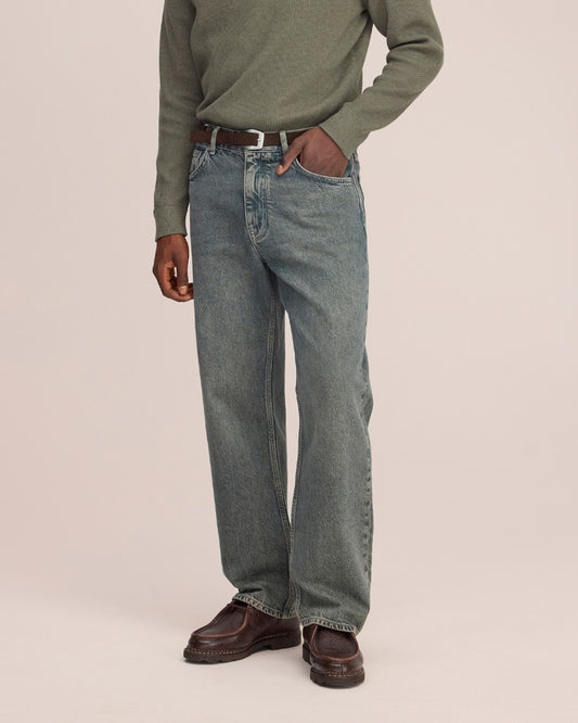 NN.07 Otis 10074 Mystical Blue jeans met groenblauwe wassing - productfoto 3